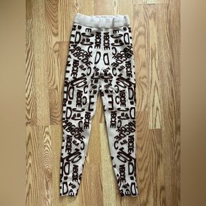 Fashion Nova Knit Alphabet Leggings, Small